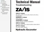 repair manual Hitachi Zaxis 3 Series Set of PDF Manuals - 3