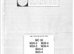 repair manual Manitou Forklift Parts Catalog + Service + Repair Manuals - 1