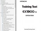 repair manual Hitachi EX1200-5 / EX1200-5C / EX1900-5 Excavator Set of PDF Manuals - 2