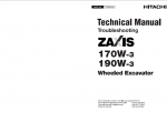 repair manual Hitachi ZX170W-3 & ZX190W-3 Wheeled Excavators Workshop + Technical Manuals PDF - 2