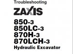 repair manual Hitachi Zaxis 850-3 850LC-3 870H-3 870LCH-3 Hydraulic Excavator Set of PDF Manuals - 5