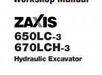 repair manual Hitachi Zaxis 650LC-3 & 670LCH-3 Hydraulic Excavators Set of PDF Manuals - 7
