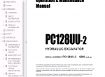 repair manual Komatsu Hydraulic Excavator PC128US-2, PC138US-2 PDF Set of Manuals - 2