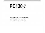 repair manual Komatsu Hydraulic Excavator PC130-7 PDF Set of Manuals - 1