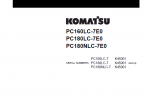 repair manual Komatsu Hydraulic Excavator PC160LC-7K, PC180LC-7K - 1