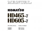 repair manual Komatsu Dump Truck HD465-7 & HD605-7 Set of PDF Manuals - 4