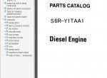 spare parts catalog Mitsubishi Engine S6R (Hitachi) Set of PDF Manuals - 3