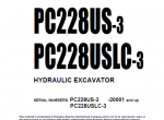 repair manual Komatsu PC228US,PC228USLC-1,2,3 Hydraulic Excavators PDF Set Manuals - 1