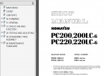 repair manual Komatsu Hydraulic Excavators PC200-210-220-230-240-250-6 Set of PDF Manuals - 8