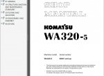 repair manual Komatsu WA320-3 WA320-5 WA320-5H Wheel Loaders Shop Manuals PDF - 3