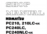 repair manual Komatsu CSS Service Construction - Crawler Excavators PC95-1 - PC270LL-7, JBP100 - JPB960 - 4