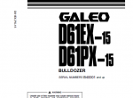 repair manual Komatsu Bulldozers Galeo D61EX-15, D61PX-15 Series Set of PDF Manuals - 2
