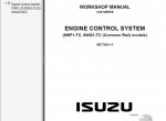 repair manual Isuzu C & E Series Workshop Manuals PDF - 2