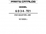 spare parts catalog Kobelco SK100W-2 Breaker & Mitsubishi Diesel Engine 6D34-TE1 Parts Manual PDF - 5