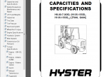 repair manual Hyster Challenger H135XL H155XL H165XL H280XL H8.00XL H12.00XL Forklift(F006) Service + Parts Manual - 4