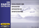 repair manual Sea Doo Sport Boats Challenger & Speedster & Sportster 2000 Technical Publications - 3