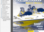 repair manual Sea Doo Sport Boats Challenger & Speedster & Sportster 2000 Technical Publications - 6