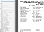 repair manual John Deere 200 Series Lawn & Garden Tractors Service Manual SM2105 - 1
