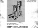 repair manual caterpillar 3304 Vehicular Engine Parts Book & Systems Operation Testing Adjusting & Specification - 3