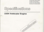 repair manual caterpillar 3304 Vehicular Engine Parts Book & Systems Operation Testing Adjusting & Specification - 7