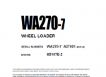 repair manual Komatsu Wheel Loader WA270-7 Shop Manuals PDF - 5