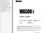 repair manual Komatsu Wheel Loader WA500-7 Shop Manuals PDF - 5