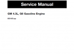 repair manual Mitsubishi GM 4.3L (G6) Engine Service Manual PDF - 3