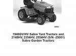 repair manual John Deere 1948GV/HV 2148HV 2354HV 2554HV Sabre Yard Garden Tractors TM1841 Technical Manual PDF - 1