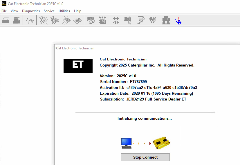 Caterpillar ET 2025С Electronic Technician Diagnostic Software