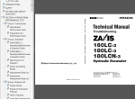 repair manual Hitachi Zaxis 160LC-3 180LC-3 180LCN-3 Hydraulic Excavator Technical Manuals PDF - 1