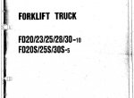 spare parts catalog Komatsu FD20/23/25/28/30-10 & FD20L/25L-10 & FD20S/25S/30S-5 & FD20/23/25/28-7 & FD30-7 Forklifts - 4
