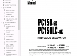 repair manual Komatsu PC150-5 PC150-6K PC150LC-6K Hydraulic Excavators Set Manuals PDF - 2