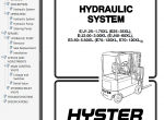 repair manual Hyster Class 1 For C098 (E3.50-5.50XL, E4.50XLS Europe) Electric Motor Rider Trucks PDF Manual - 2