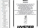repair manual Hyster Class 1 For F108 (E2.00-3.20XM Europe) Electric Motor Rider Trucks PDF Manual - 2