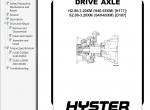 repair manual Hyster Class 4 For D187 (S40-65XM) Internal Combustion Engine Trucks PDF Manual - 2