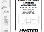 repair manual Hyster Class 5 For A214 (H360-450H) Internal Combustion Engine Trucks - Pneumatic Tire PDF Manual - 5