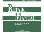 repair manual Toyota 8FBCU, 8FBCHU Series Electric Powered Forklifts Repair Manual PDF - 2