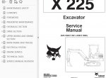 repair manual Bobcat X 225 Excavator Service Manuals PDF - 4