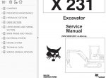repair manual Bobcat X 231 Excavator Service Manuals PDF - 5