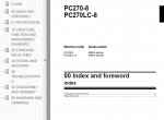repair manual Komatsu PC270-8, PC270LC-8 Hydraulic Excavator Shop Manuals PDF - 1