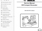 repair manual Bobcat 335 Compact Excavator Service Manual PDF - 2