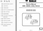 repair manual Bobcat 3400, 3400XL Utility Vehicle Service Manual PDF - 2