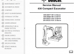 repair manual Bobcat 430 Compact Excavator Service Manual PDF - 2