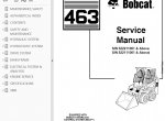 repair manual Bobcat 463 Skid Steer Loader Service Manual PDF - 2