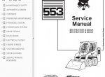 repair manual Bobcat 553 Skid Steer Loader Service Manual PDF - 1