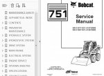repair manual Bobcat 751 Skid Steer Loader Service Manual PDF - 1