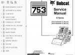 repair manual Bobcat 753 G Series Skid Steer Loader Service Manual PDF - 2