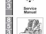 repair manual Bobcat 853, 853H Skid Steer Loader Service Manual PDF - 1