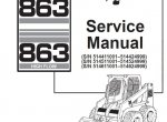 repair manual Bobcat 863, 863 High Flow Skid Steer Loaders Service Manual PDF - 3