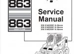 repair manual Bobcat 863, 863 High Flow Skid Steer Loaders Service Manual PDF - 4